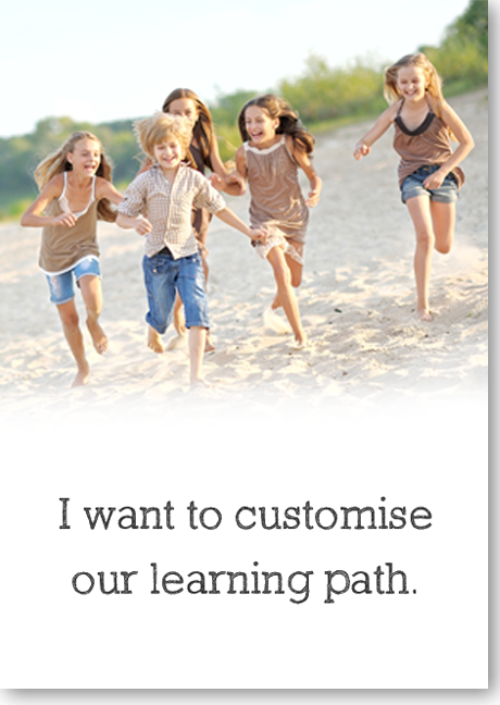 Customise learning path