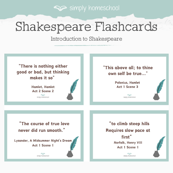 Shakespeare flashcards