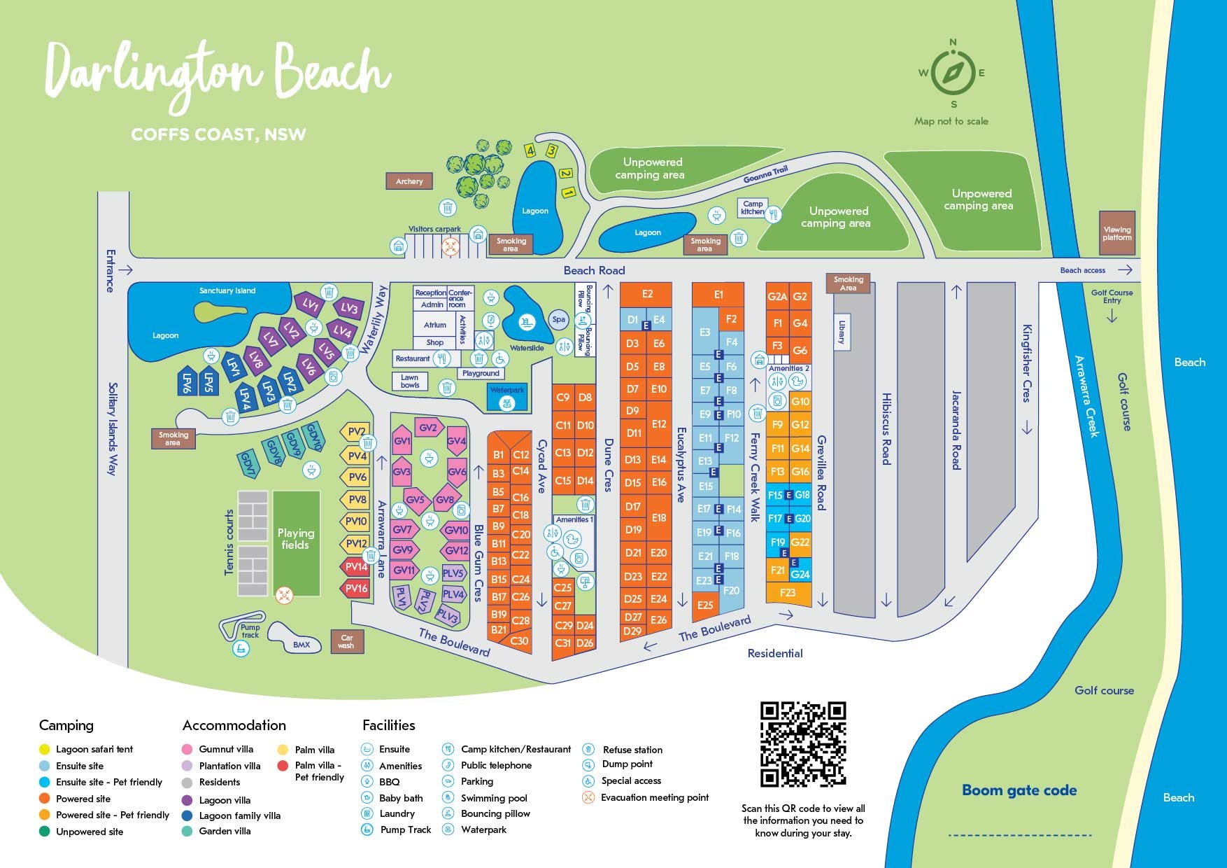 Coffs Harbour Camp Map