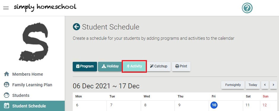 Add Activity