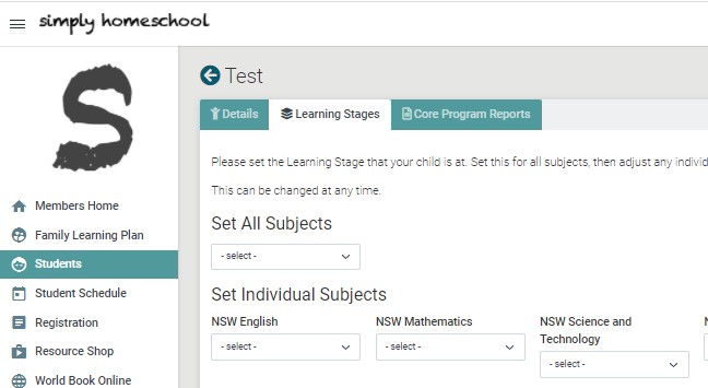 Set-Learning-Stages