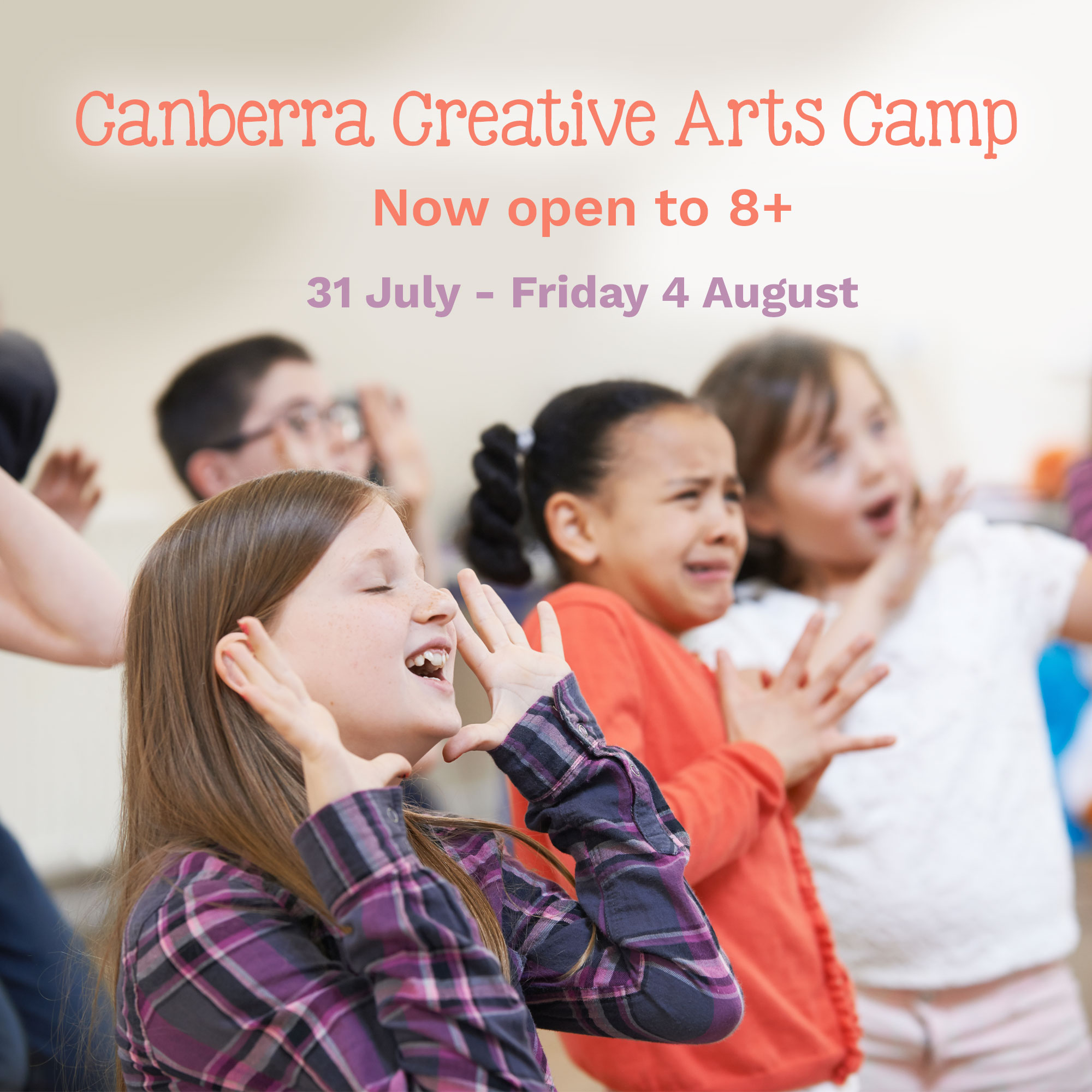 Canberra Camp now open to ages 8+