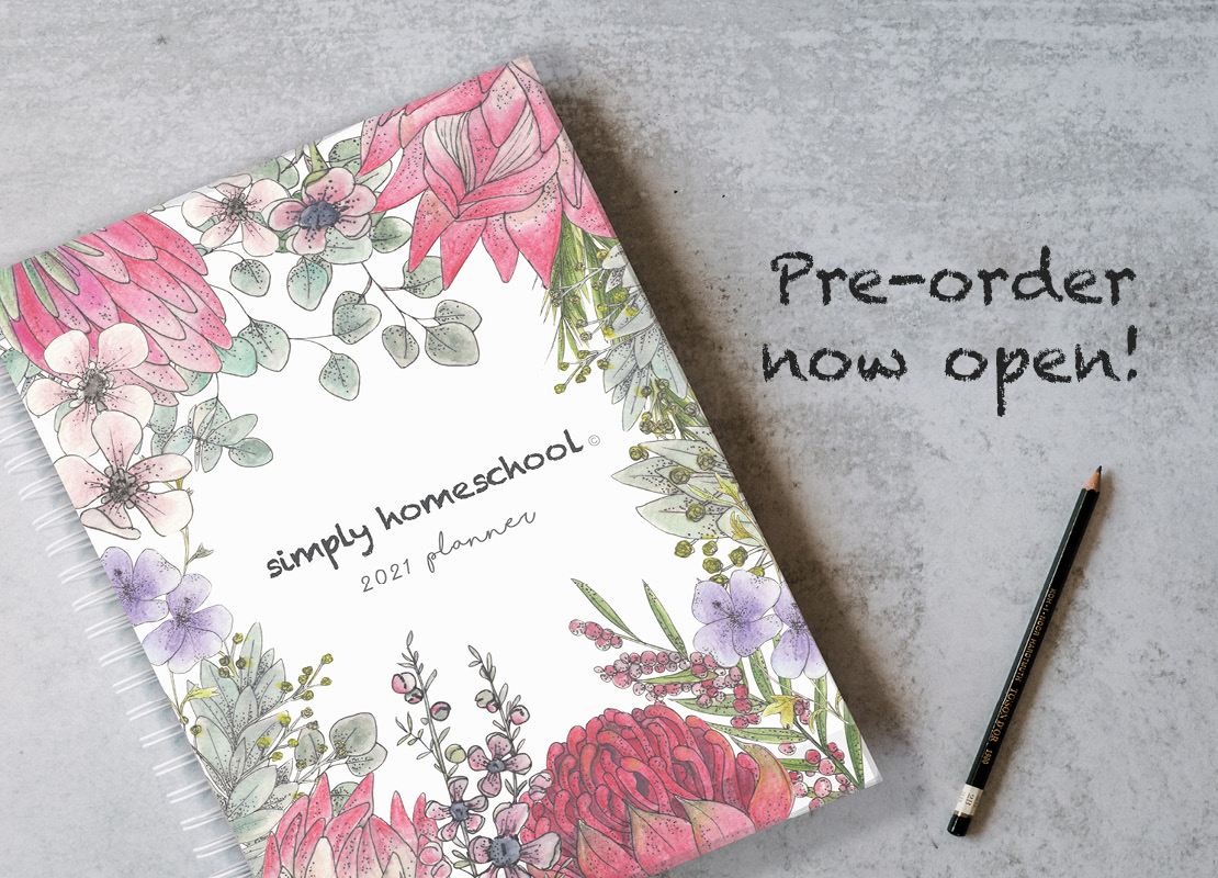 It's here! The Simply Homeschool Yearly Planner!