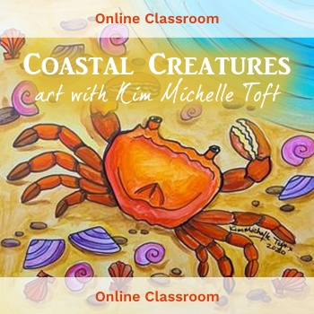 Online Class, Coastal Creatures Art, Term 2 2023