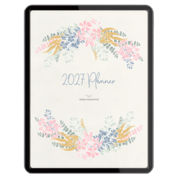 2027 Simply Homeschool Yearly Planner - Digital Version