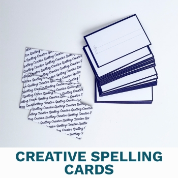 40 Word Cards for Creative Spelling