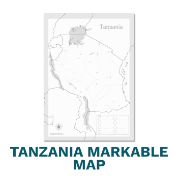 A3 Tanzania Markable Map